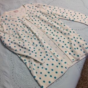 Merona 3/4 sleeves polka dot cardigan